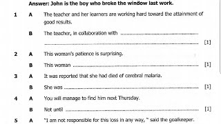 2016 English paper 2~ Rewrites exam revision Qs and As
