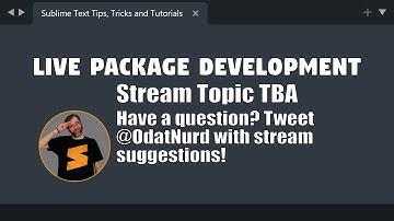 [LC85]  Sublime Text Package Development