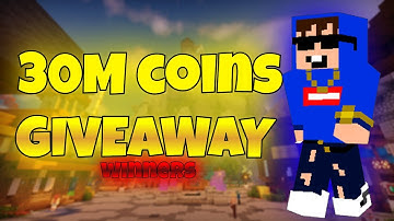 30M COINS GIVEAWAY WINNERS HYPIXEL SKYBLOCK(new 50m giveaway)