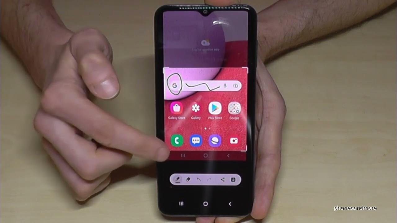 Samsung Galaxy A13 How to take a screenshot/capture? YouTube