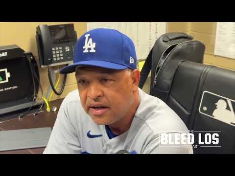 The Bleed Los Podcast - #Dodgers Dave Roberts from Tropicana field discussing Trayce Thompson