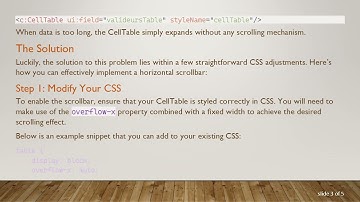How to Add a Horizontal Scrollbar to Your GWT CellTable