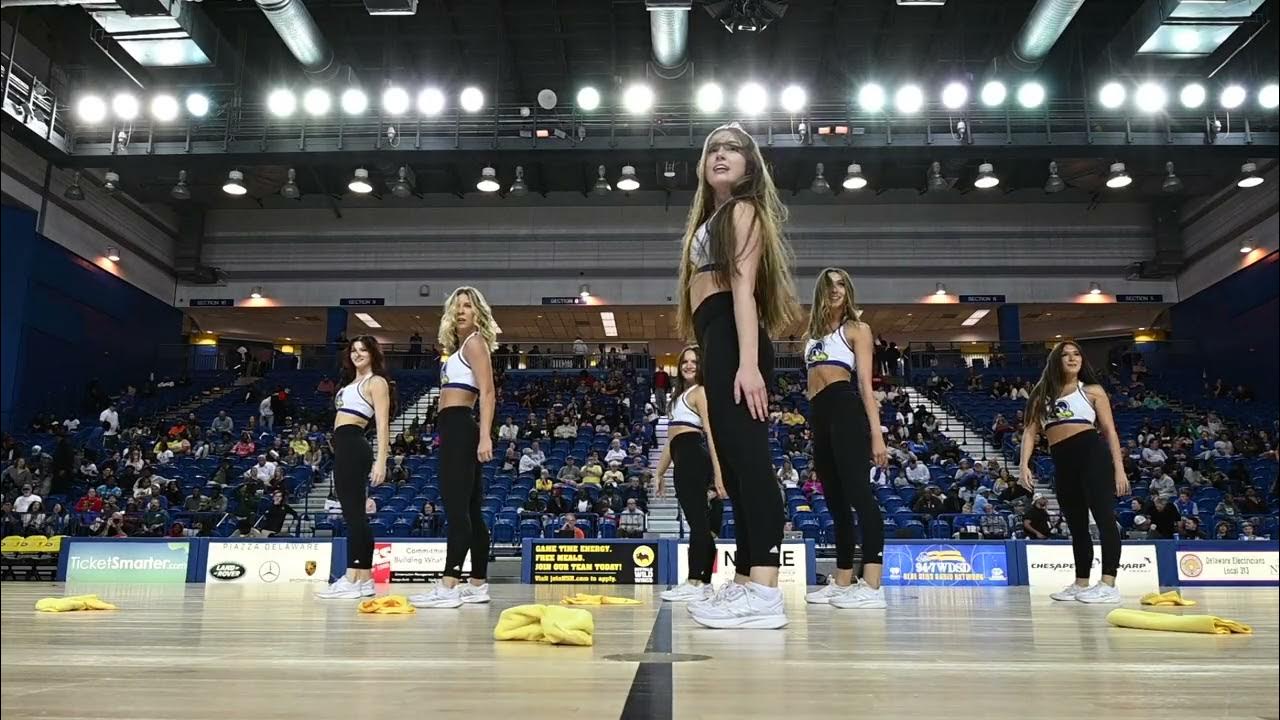 University of Delaware Dance Team performances at MBB vs WilmU November
