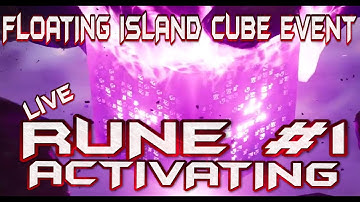 FORTNITE - LIVE FLOATING ISLAND CUBE EVENT - CUBE IS ACTIVATING RUNE #1 - ISLAND TRANSFORMING