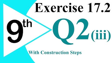 21 - EXERCISE 17.2 Q2 (iii) altitude of a triangle |Class 9 Mathematics (Sci)