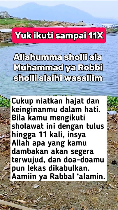Yuk baca Sholawat ini sebanyak 11x untuk membuka pintu Rahmat dan Rezeki🤲 #doa #sholawat
