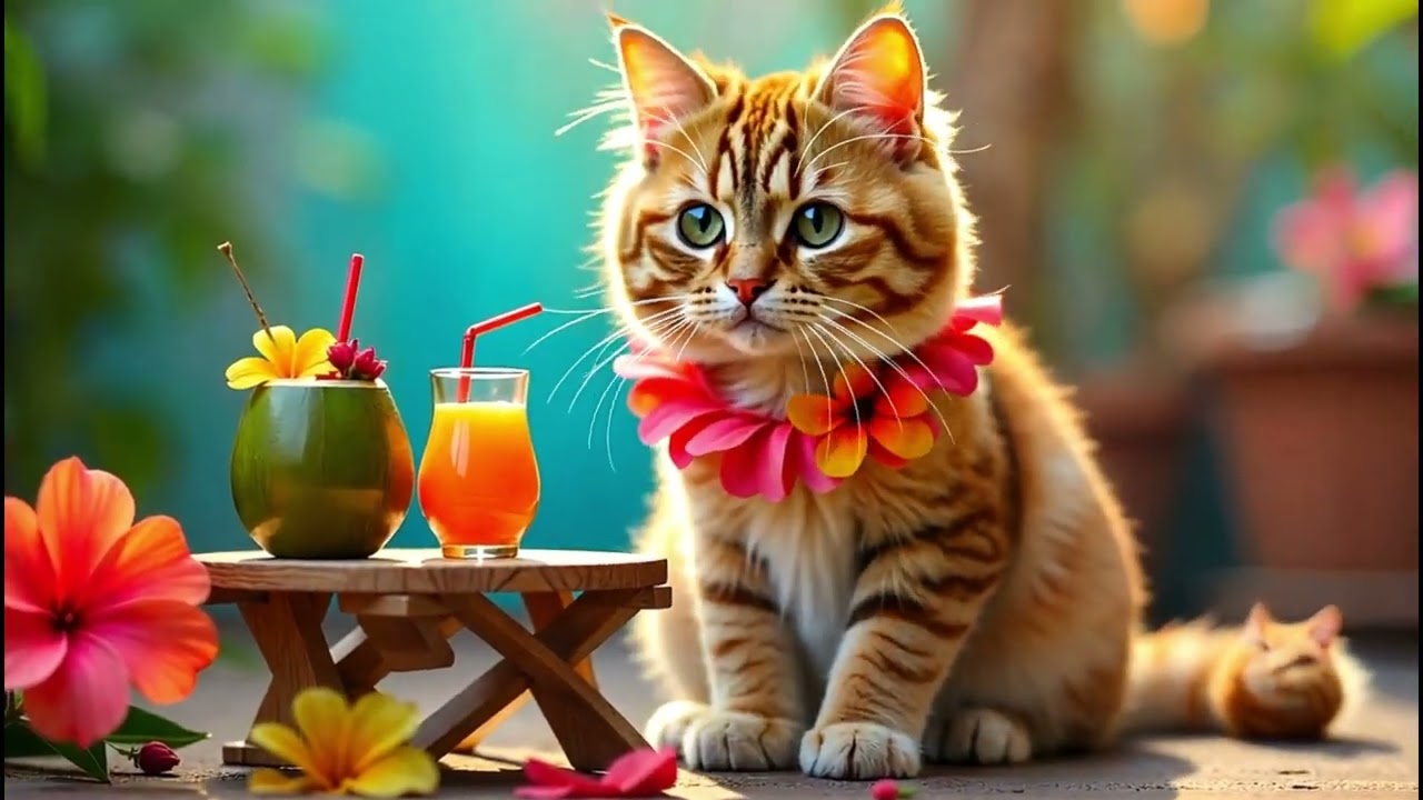 Cat Beach Photo Shoot – The Most Stylish Cat Ever! 