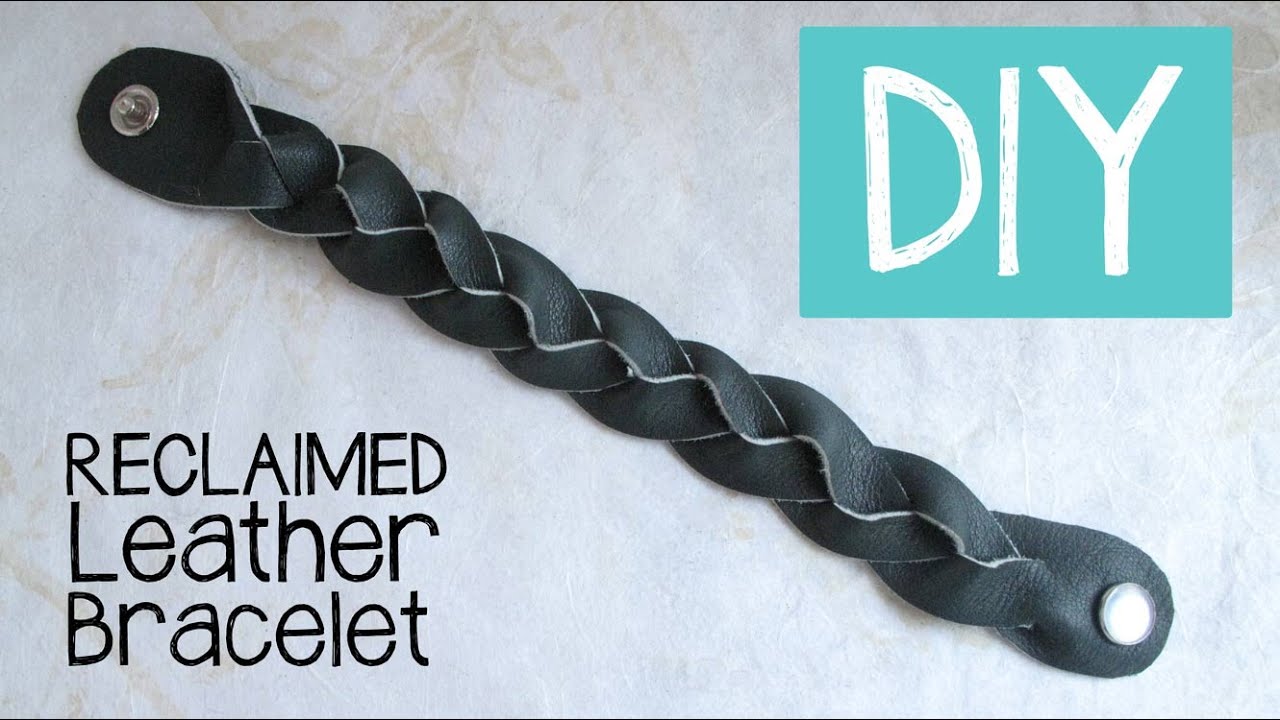 DIY Magic Braid Leather Bracelet Tutorial {VIDEO}