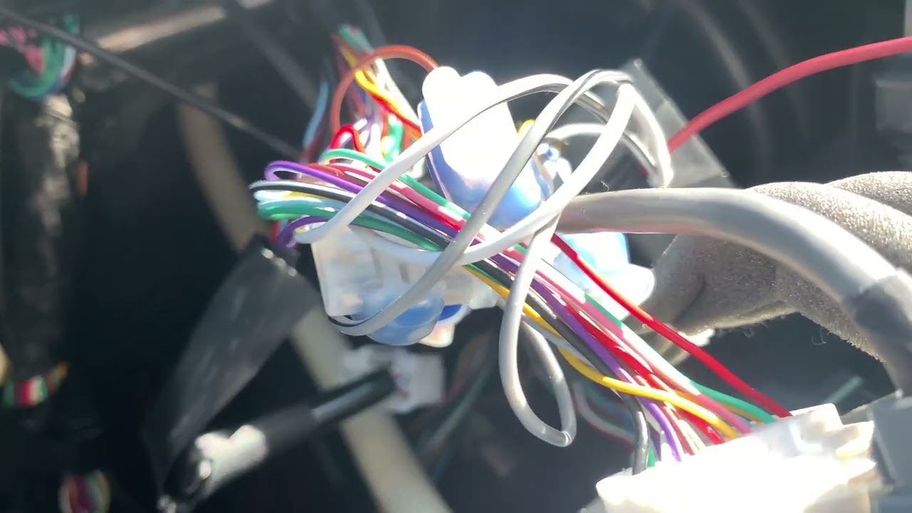 2021 Mirage radio and rear speaker wire harness guide for putting in an