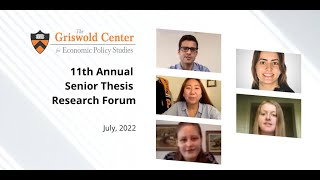 Griswold Center 11th Annual Senior Thesis Research Forum