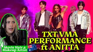 TXT 'Back For More' feat. Anitta - 2023 VMAs Live Performance - Movie HMUA Reacts
