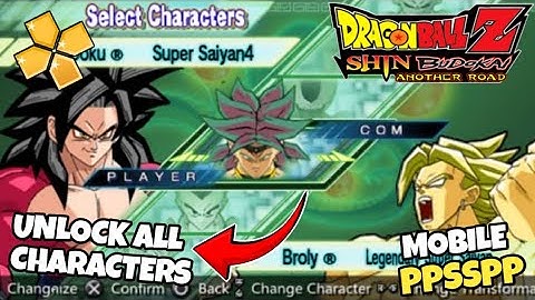 DRAGONBALL SHIN BUDOKAI ANOTHER ROAD UNLOCK ALL CHARACTERS PPSSPP OFFLINE TUTORIAL