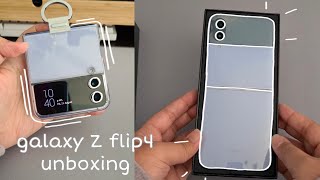 🌠galaxy Z flip4 unboxing! (+flip4 ring cover)