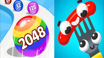 🏂🏂Ball Run2048🆚Fork N Sausage - Satisfying ASMR Gameplay Showdown on Android #gaming #ios #games