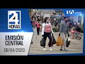 Noticias Ecuador: Noticiero 24 Horas 08/04/2020 (Emisión Central)