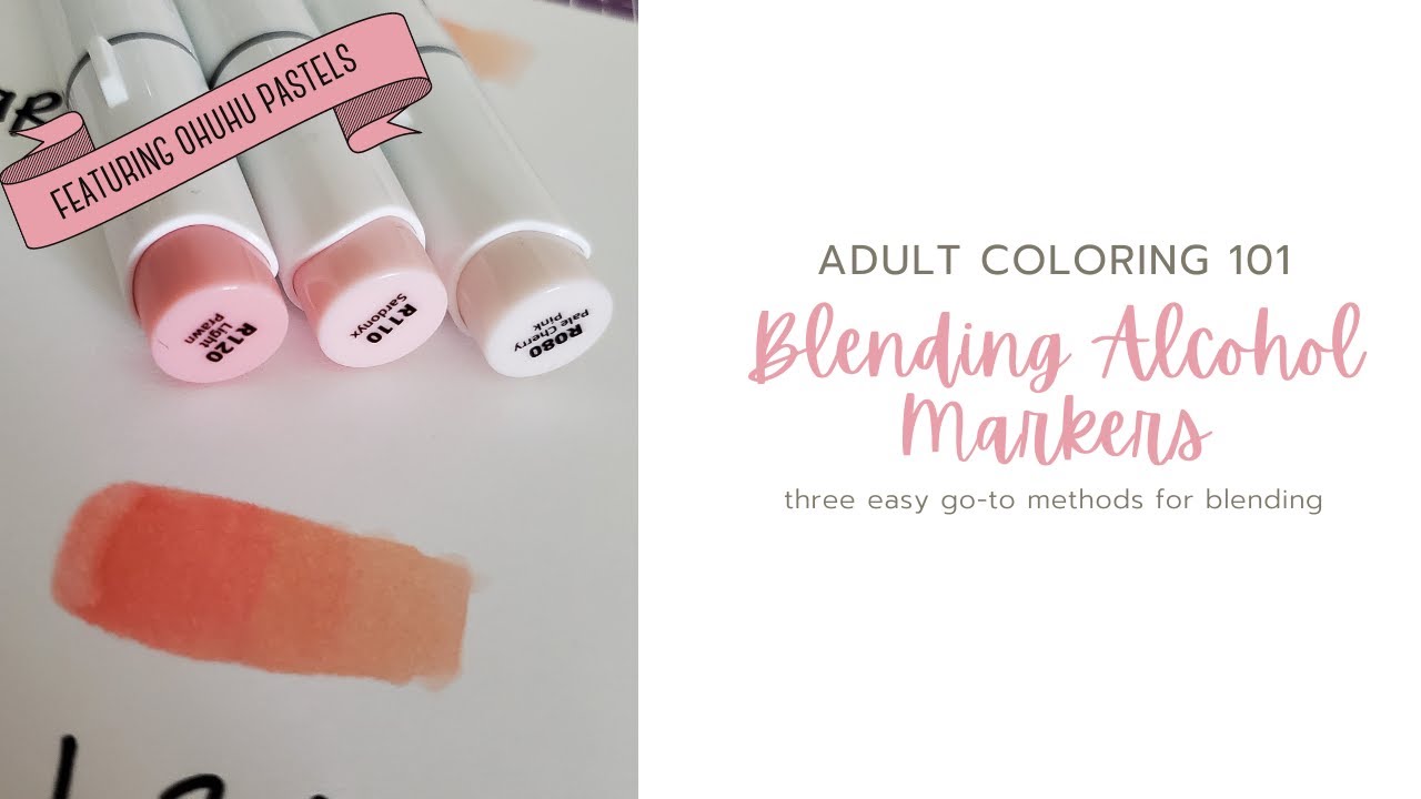 Adult Coloring Tutorial Part 1: Alcohol Markers for Beginners 