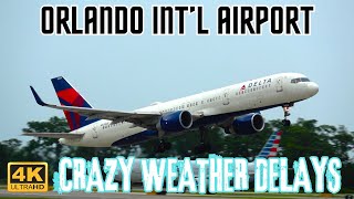 #4K CRAZY WEATHER DELAY 5/15/24 ORLANDO INT'L AIRPORT #aviation #new #plane #best #popular