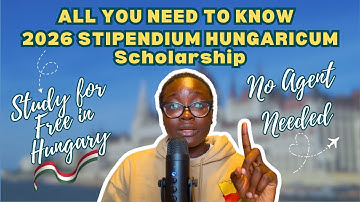 Hungary Fully Funded Scholarship: Stipendium Hungaricum Scholarship 2026