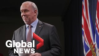 Coronavirus outbreak: B.C. Premier John Horgan addresses province amid COVID-19 pandemic