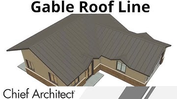 Using the Gable Roof Line Tool