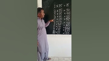multiplication table of 15#table #shot #educational #viralvideo for class 1 & 2 learn with Moolchand