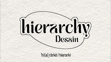 Hierarki Desain - Tips Desain Grafis. OSIS SMKN 10 Makassar