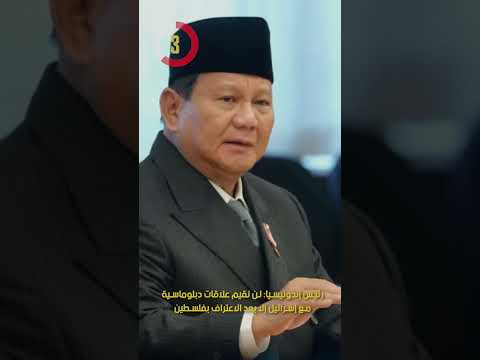 رئيس إندونيسيا لن نقيم علاقات دبلوماسية مع إسرائيل إلا بعد الاعتراف بفلسطين