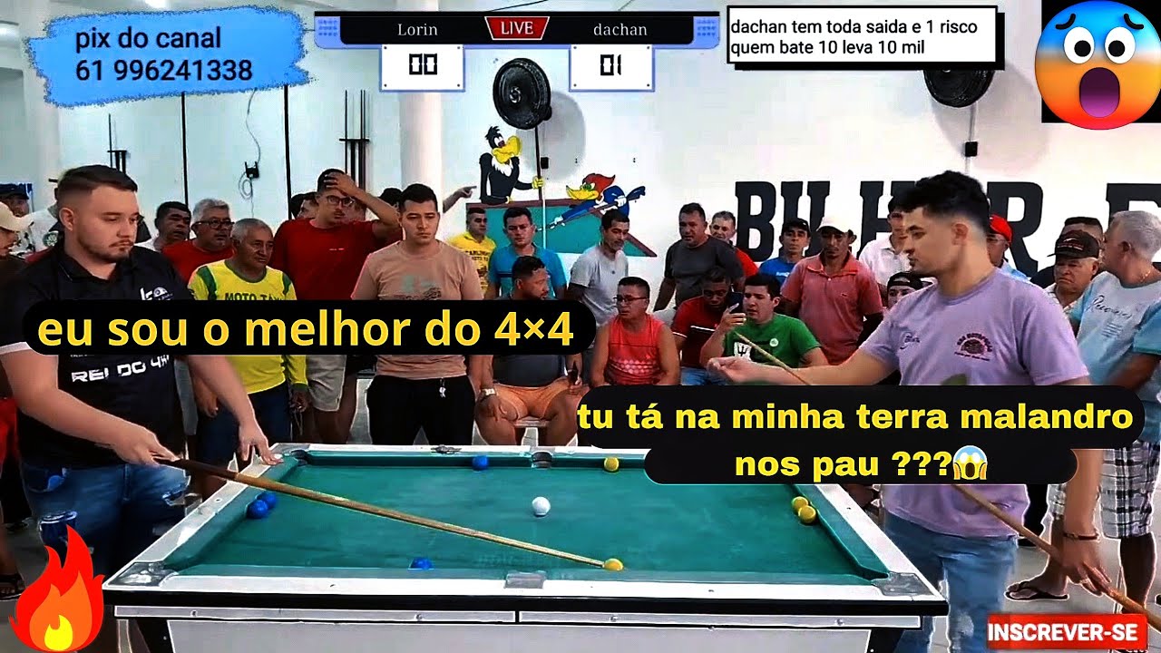 LORIN DE FORTALEZA VS DACHAN DE PEDRO SEGUNDO O JOGO QUE PAROU O PIAUI 15 MIL REIAS EM JOGO 😱😱😱🎱
