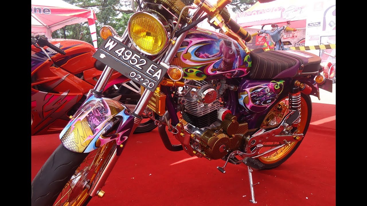 Koleksi Ide 94 Modifikasi Motor Cb Airbrush Terupdate Fire Modif