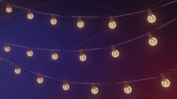 How to use Editable Garland Bulb String - Geometry Nodes