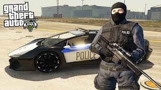 GTA 5 PLAY AS A COP MOD  SWAT TEAM POLICE FORCE!! (GTA 5 Mods)