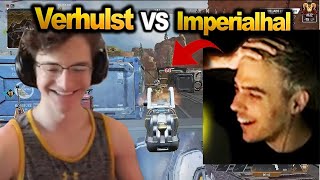 TSM Imperialhal vs Verhulst in ranked!! 1 GAMES 2 FOUGHT ( apex legends )