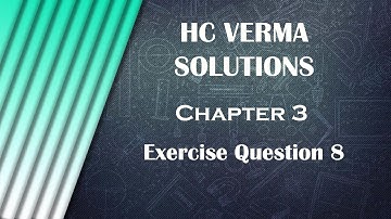 HC Verma | Chapter 3 | Exercise Question 8 | 2020 E-Concept