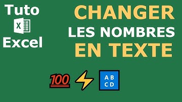 Comment transformer les nombres en texte sur Excel
