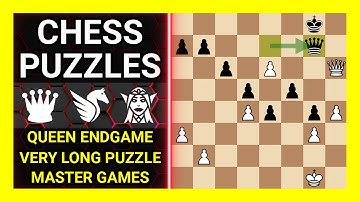 Chess Puzzles to Practice. Themes: Queen endgame, Very long puzzle, Master games. Learn
