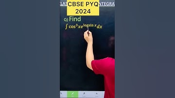 Q) Integration ∫ cos^3 (x) e^log(sin x ) dx  #class12 #cbse #maths  #cbse2026 #maths #integration