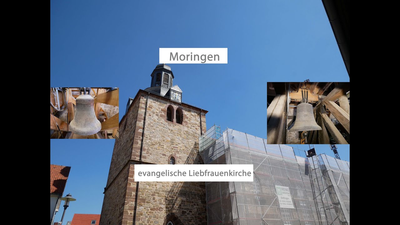 Moringen [D.-NOM] - Die Glocken der evang. Liebfrauenkirche, Geläutepräsentation (Turmaufnahme)