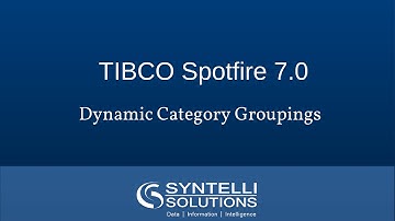 How To Do Dynamic Category Groupings in Spotfire 7.0