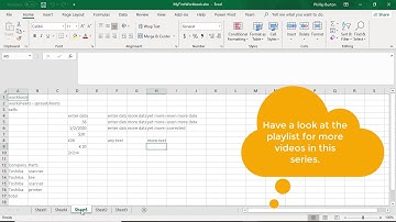 Excel Level 1 Section 2 Video 5 - Adding worksheets to existing workbooks