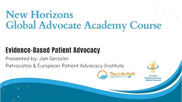 New Horizons - Evidence Based Advocacy