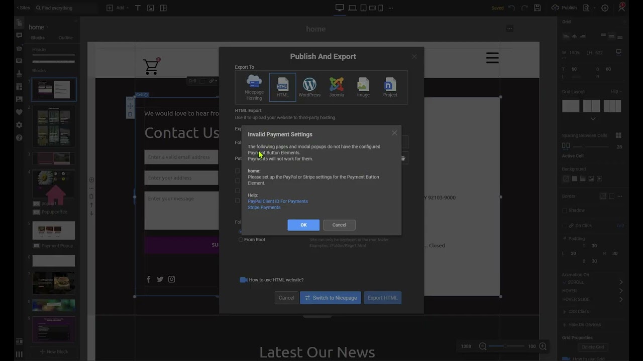 nicepage php scripts folder missing