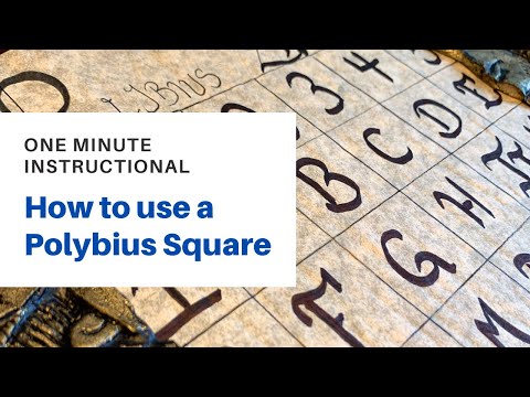 One Minute Instructional: The Polybius Square Cipher