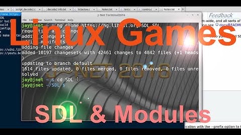 Setting Up SDL Game Dev For Linux & Python Modules