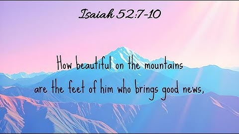 Isaiah 52:7-10 Song 🎶 | 😀"GOOD NEWS!"📜| Joyful and Energetic! 👣