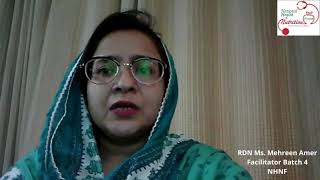 RDN Ms Mehreen Amer Facilitator Batch 4 NHNF