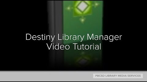 Checking Out Items Using Destiny Library Manager