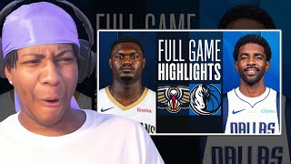 KYRIE & THJ COMBINED 83 PTS! Lvgit Reacts To PELICANS at MAVERICKS | FULL HIGHLIGHTS January 15 2024