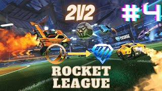RAGE GEÇİRTEN TAKIM ARKADAŞLARI ve DİAMOND FİNALİ ! - 2v2 Bronzdan Elmasa  | Rocket League Türkçe #4