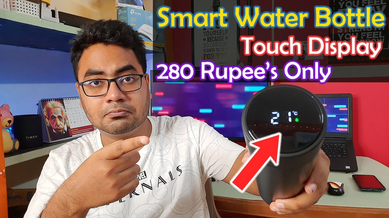 Smart Water Bottle under 280 Rupees 😎 Inbuild Touch Display Smart