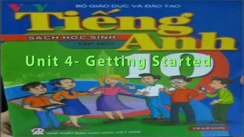 Tiếng Anh, Tiếng Anh 10 - Unit 4- Getting Started